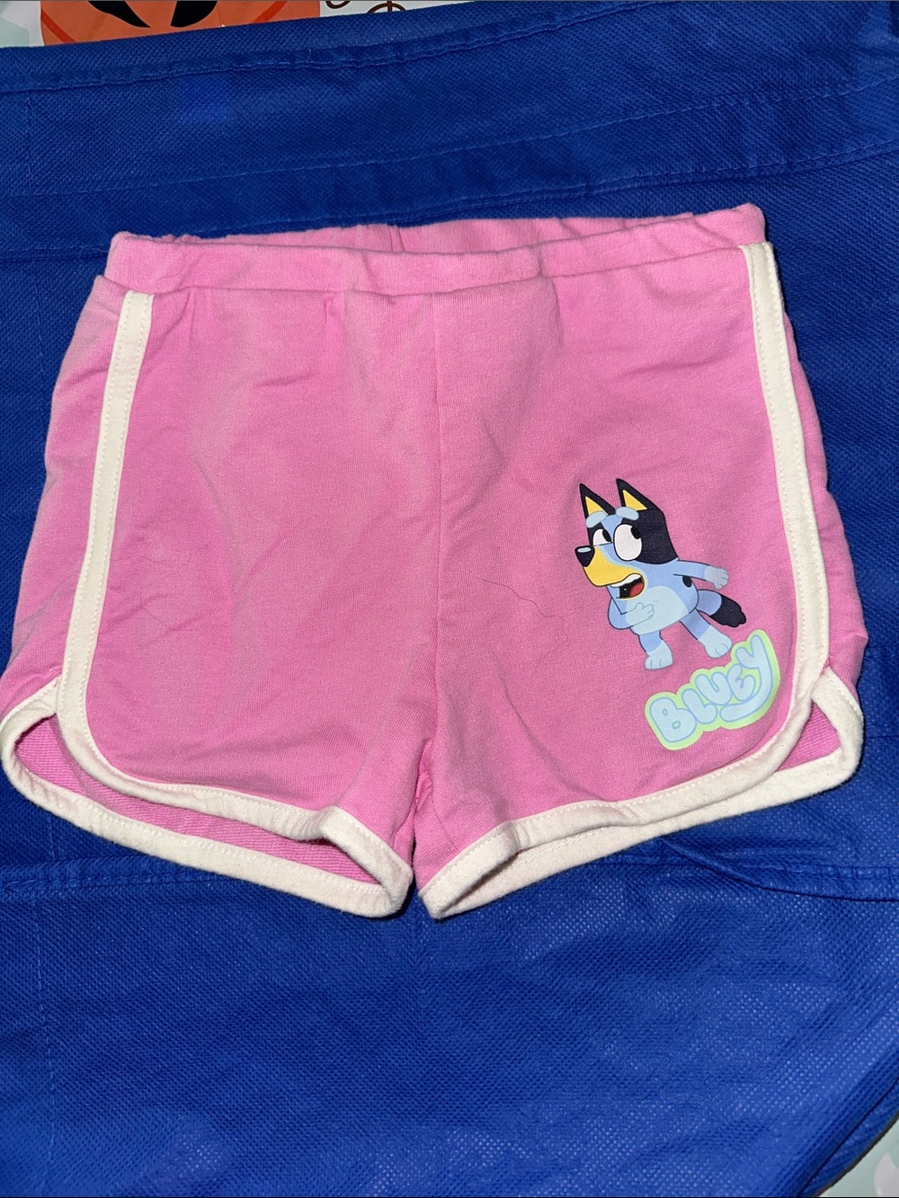 Disney Pink Shorts with Cream Trim and Character Graphic